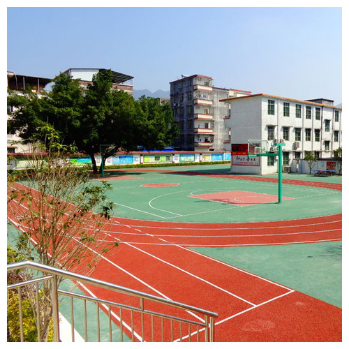 顺义雷公坑小学复合型塑胶跑道