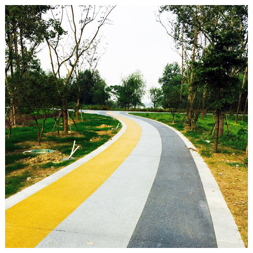 顺义广陵公园彩色透水地坪