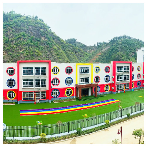 顺义高坝店镇中心幼儿园人造草坪跑道